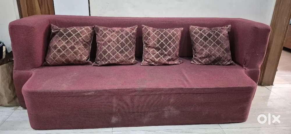 Four seater sofa cum bed in good condition