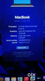 MAC book 12 inch retina display 2017