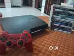 PS3 slim with gta5 and all games shown plus 2 controllers