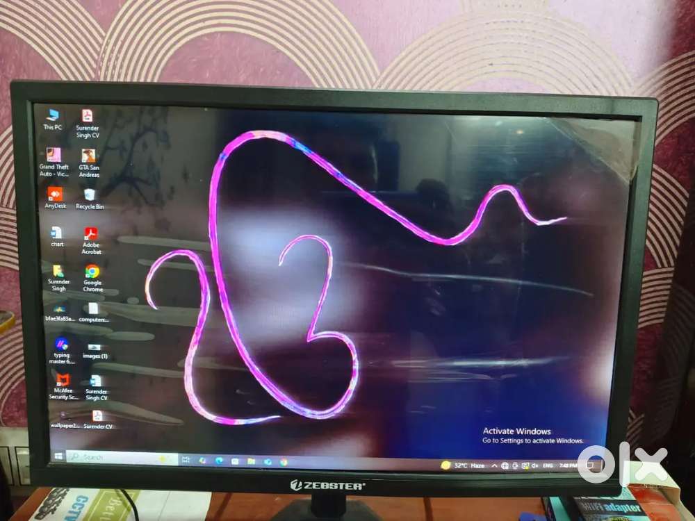 I5 desktop n table chair