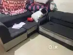 L corner sofa and sony 32 inch Tv for sale