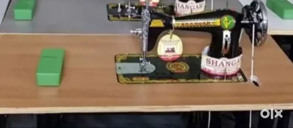 Shangar make umbrella sewing machine with motor and table
