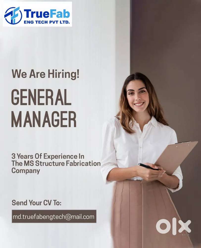 We are looking for General manager