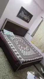 6 X 6 king size bed along with storage and memory foam mattress