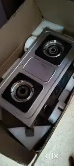 Gas stove with two burners