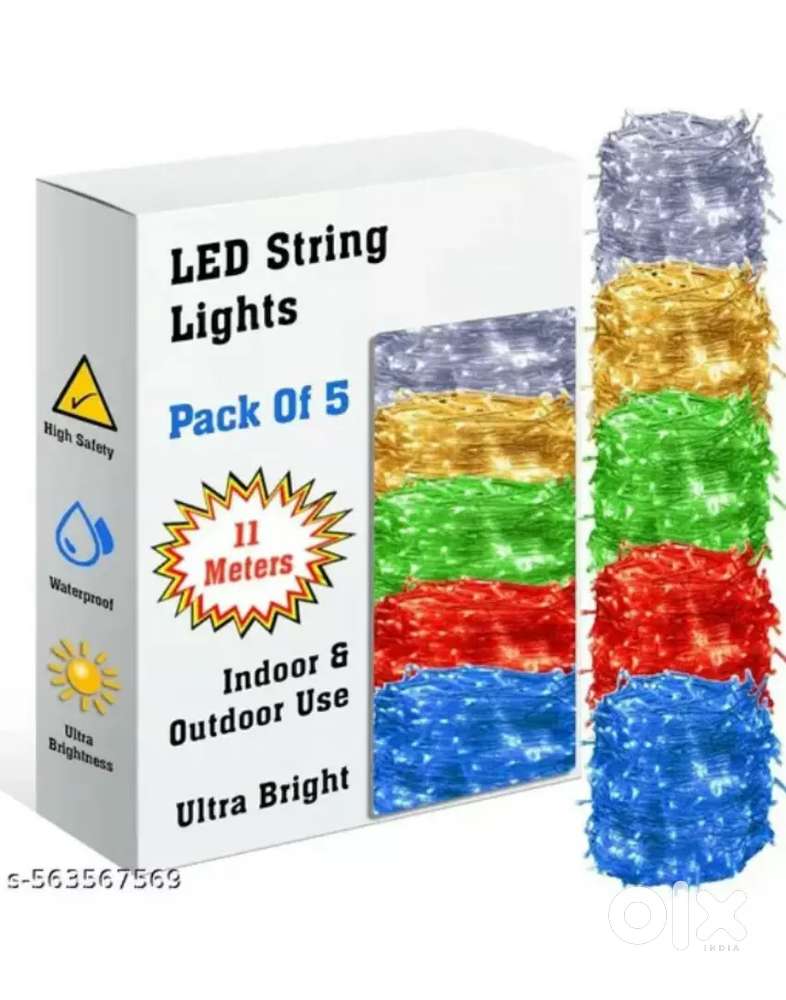 11 Meter 40 LED String Light (Pack of 5 Colors)