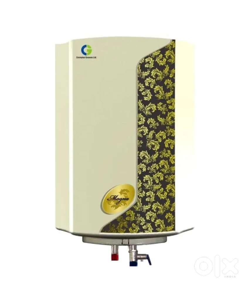 Crompton 15 Ltrs Magna Storage Geyser Ivory Green Gold