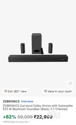 Zebronics Juke Bar 9750 pro Dolby Atmos
