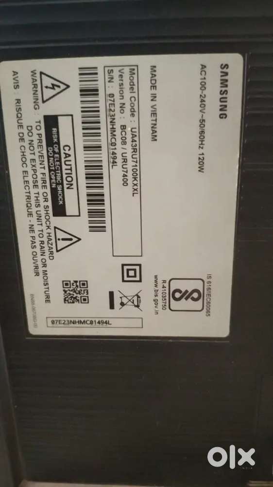 Samsung 4K ultra HD 43