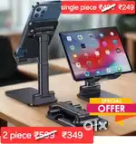 Adjustable Foldable Mobile Stand  Holder for Study & Video Calls