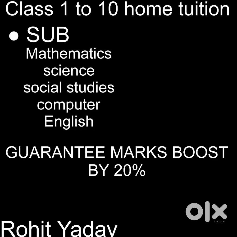 MATH SCIENCE SST ENGLISH COMPUTER TUITION CLASS 1 TO 10