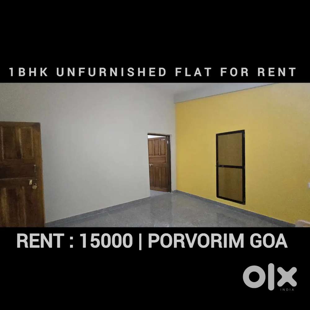 1BHK UNFURNISHED IDEAL FOR BACHLORS FLAT FOR RENT