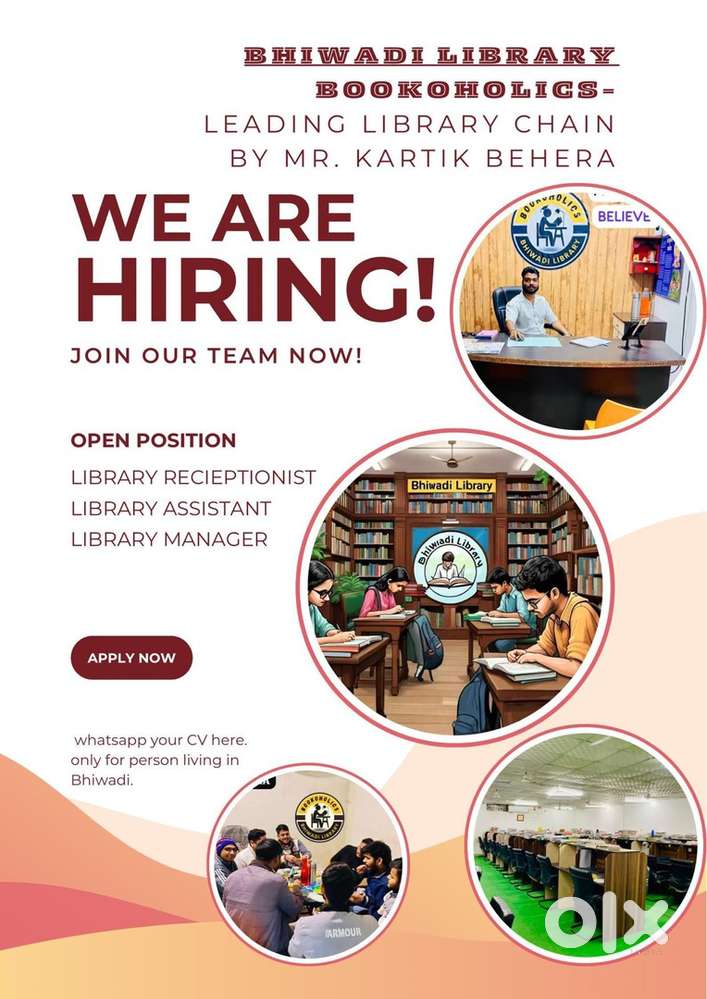 JOB BHIWADI LIBRARY JOB