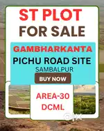 Gambharkanta pichu Road site ST PLOT sale sambalpur