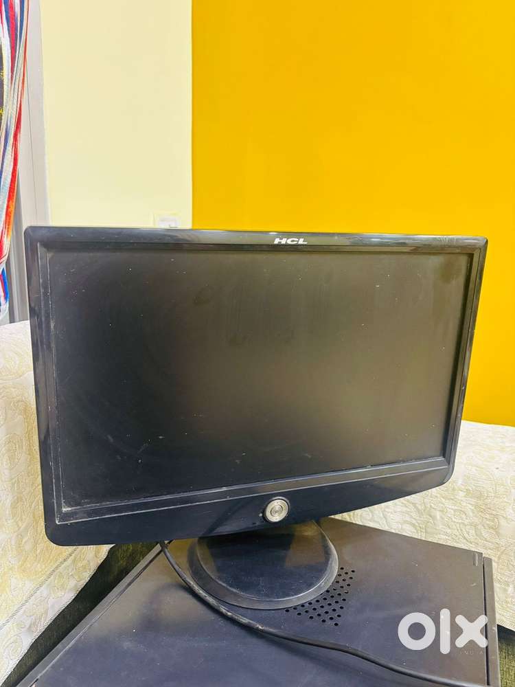 Assembled CPU with monitor and UPS