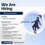 Hiring Office Assistant at Karakonam