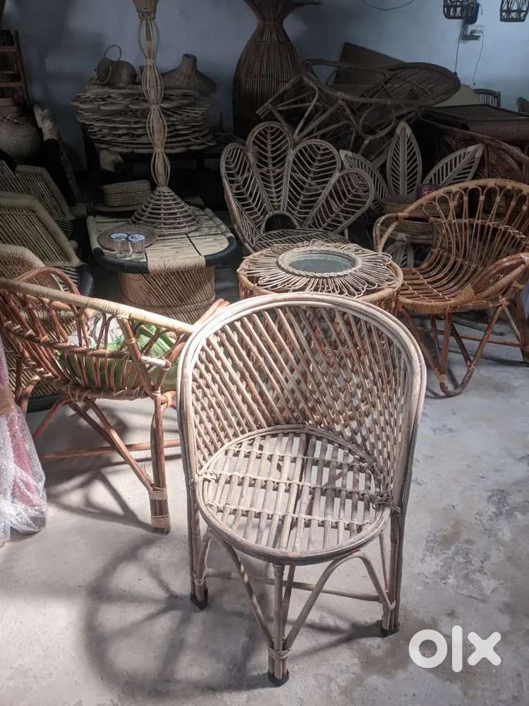 Cane chair bamboo table mirror bamboo chair planter cane rack sofa set