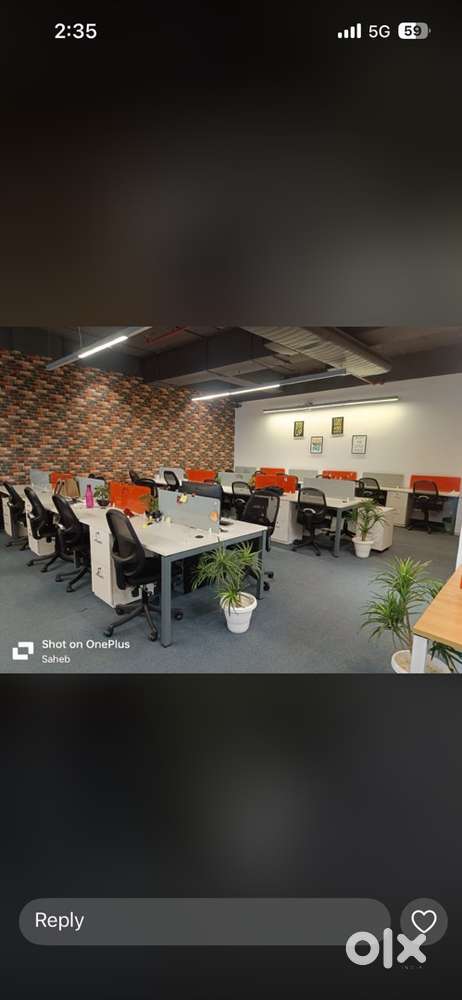 No brokerage fully furnished office space available in delhi