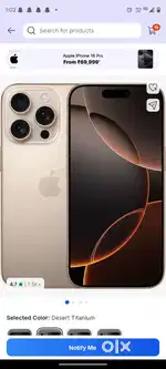 IPHONE 16 PRO 28TH Delivery