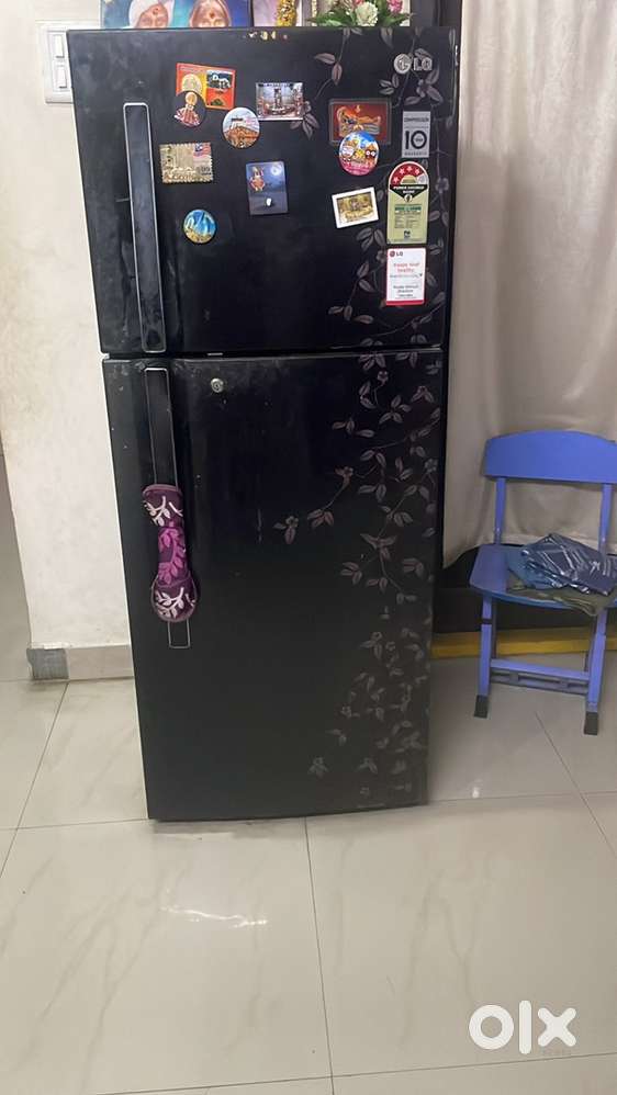 Double Door Fridge and single cot