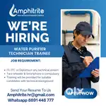 WE'RE HIRING – Water Purifier Installation Trainee