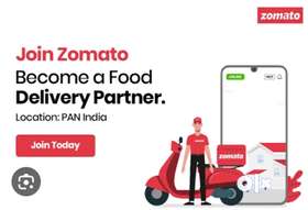 Urgent requirement for food delivery boy part time full time both available and weekly and incentive...