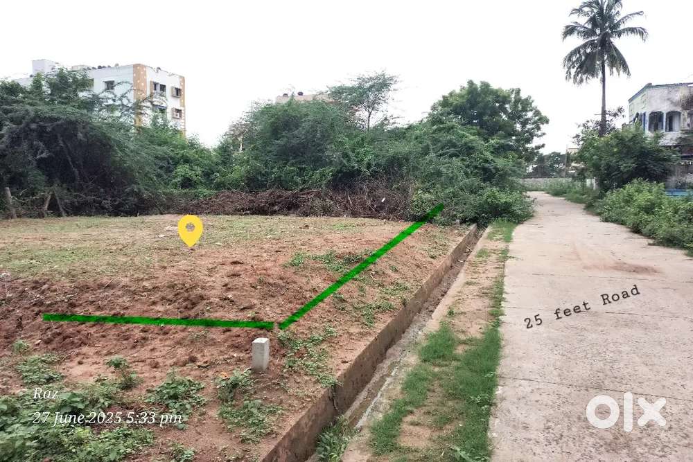 Ready to Construct plot for Sale 45×52 260 sqyrds land in kolamuru