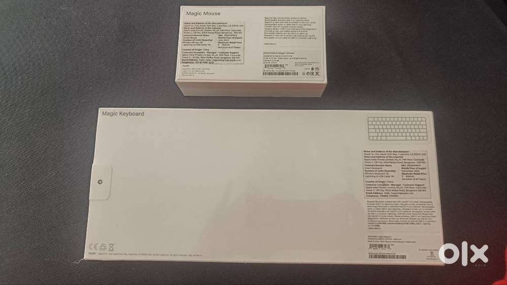 Unused Magic mouse and keyboard