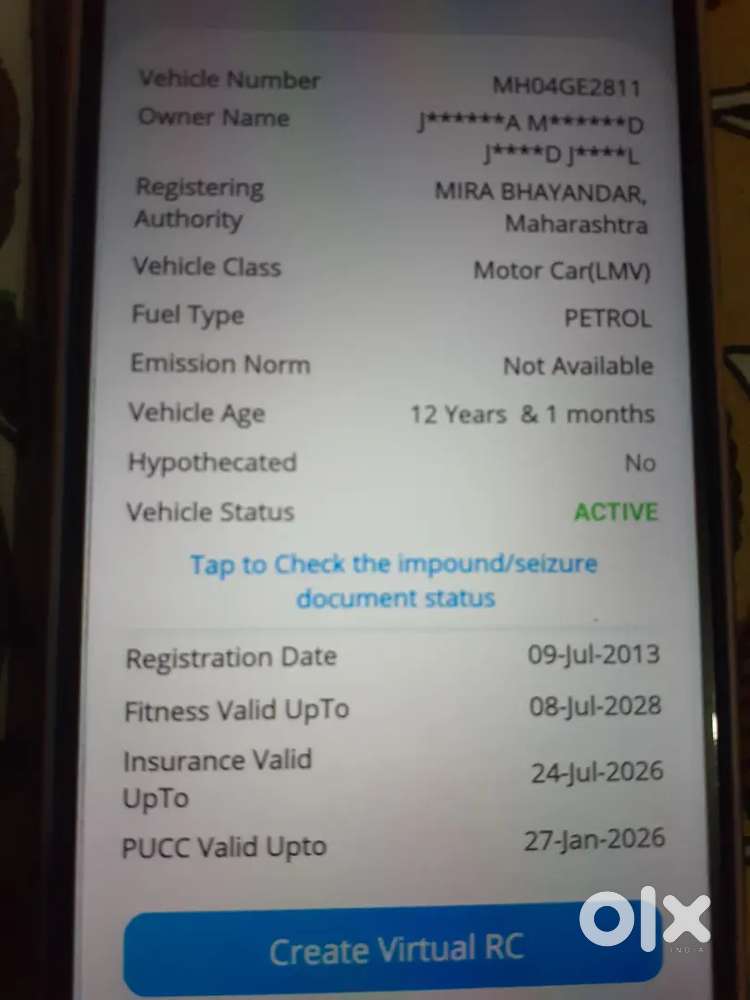 Tata Nano 2013 well maintain car for sell