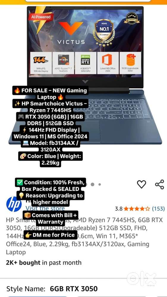 HP Victus Ryzen 7