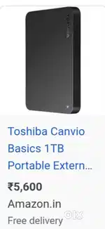 Toshiba Canvio Hdd - Original sealed Pack