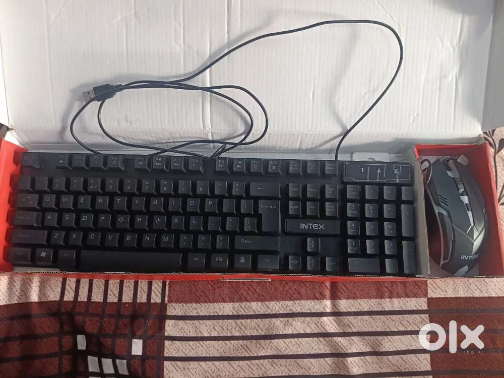 Gaming keyboard and mouse combo wired intex (NEW)