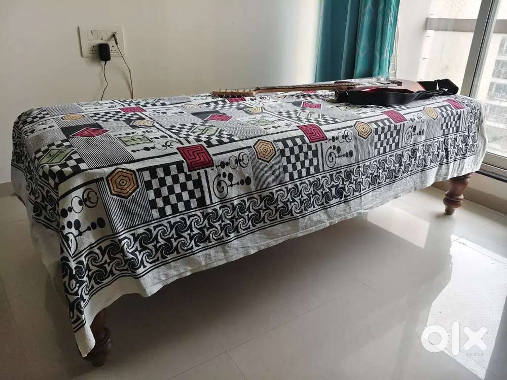 Wooden bed with Peps spring mattress