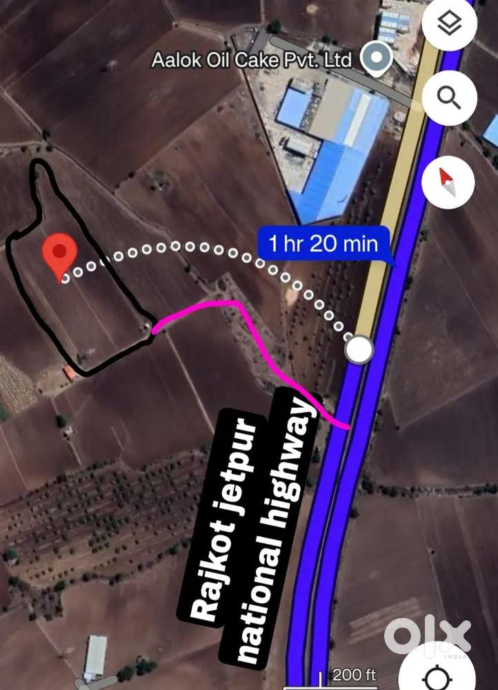 8.5 vigha on Rajkot jetpur national highway near pithdiya toll plaza