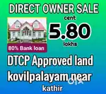 DTCP 700 Mtr from Sathy Road Near kovilpalayam Near Sathy NH