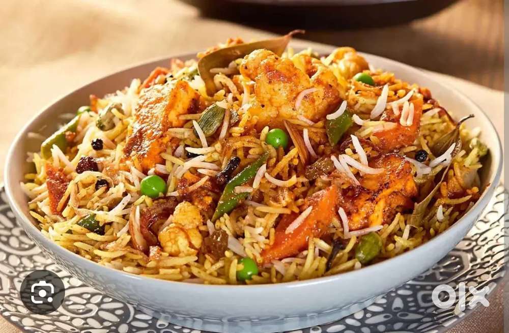 Veg briyani हॉकर corner के लिए लड़का chaiya