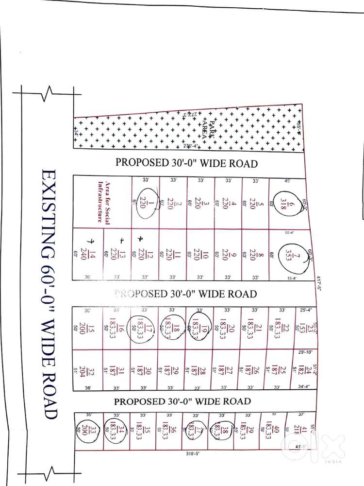 Plot for sale  353 Sq Yards