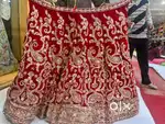 Elegant Red Bridal Gota Patti Lehenga – Like New