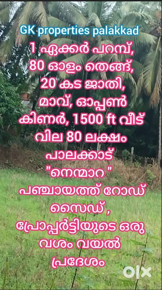 900 ft house for sale in vadakkencherry Alathur (palakkad dt )