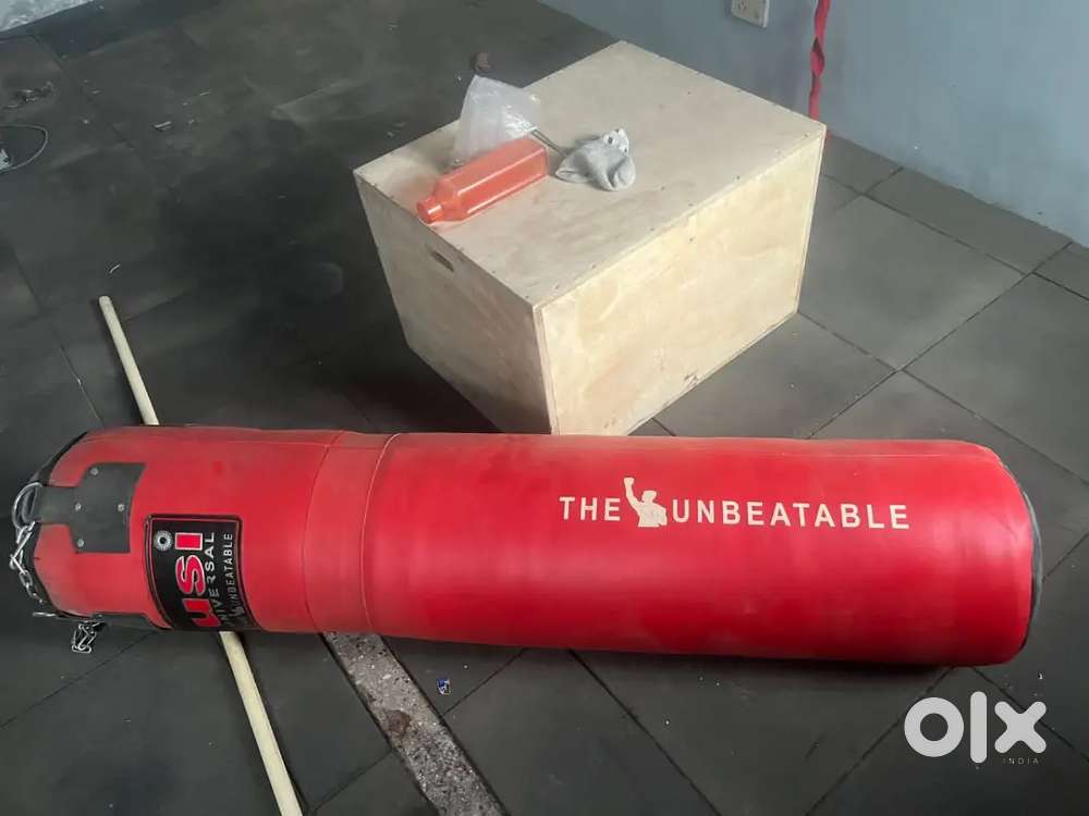 Boxing Bag and Jumping Box