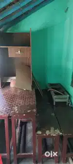 Two sitting bench & two dining bench &cash counter