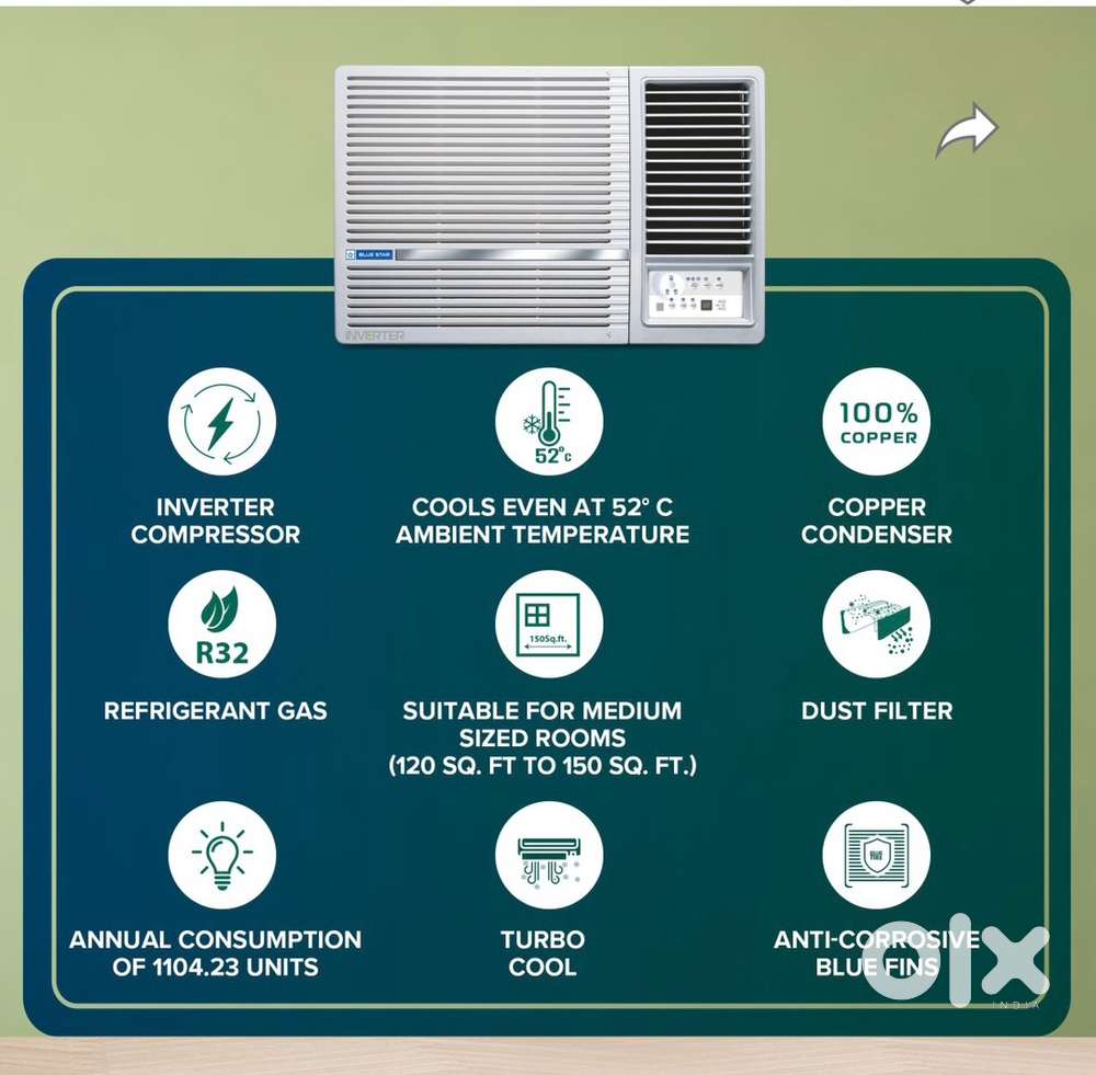 Window AC Blue star 1.5 ton