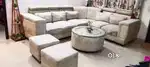 Sofa set cream colour  6+2+ centre table