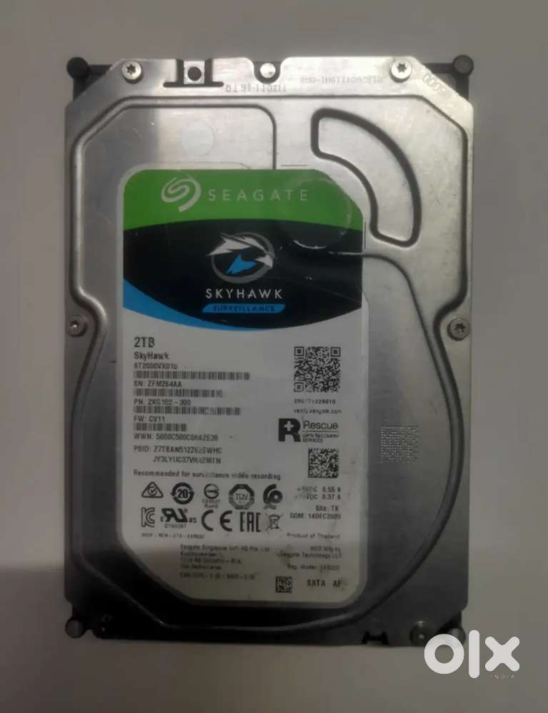 2 tb Seagate servilance skyhawk hdd