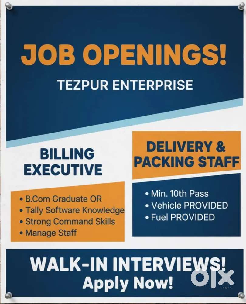 Hiring billing executive and delivery partner