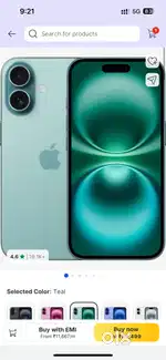 Iphone 16 seal pack new Teal color