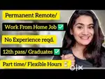 Part time job online work from home opportunity