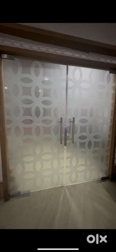 Tuffen glass door with design nd machinery