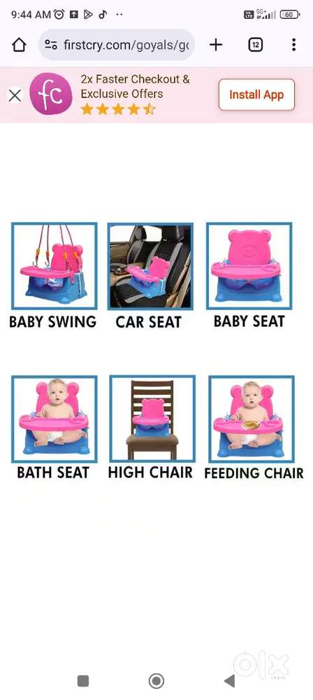 Kids feeding chair