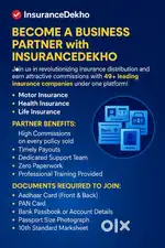 Hiring insurance partners/agents Health,motor&life